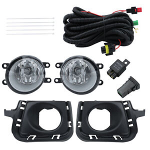 LABLT Front Fog Light For 2012-2014 Toyota Prius C Lamps w/Bezel+Switch kits