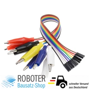 Messkabel 10 Pin Krokodilklemme auf Dupont-Buchse 20cm für Arduino Raspberry Pi - Bild 1 von 3