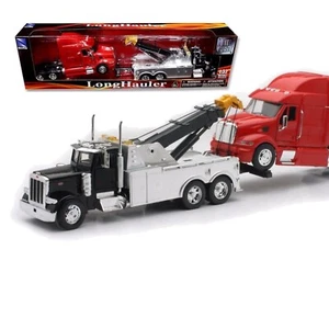 Realistic 1:32 Scale Peterbilt Tow Truck with Red Cab - Perfect for Collectors - Picture 1 of 3