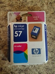 Original HP 57 CMY Cyan Magenta Yellow Tri-Color Ink Cartridge - Picture 1 of 2