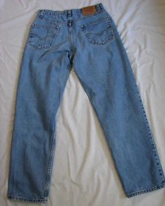 Vintage Levis 550 34X32 Mens Blue Straight Cotton Denim Jeans Relaxed 5-Pocket - Picture 1 of 8