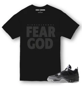 Kings N Crowns T-Shirt passend zu Air Jordan 4 Fear Sneaker. Fear God - Bild 1 von 1