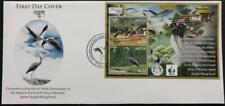 083. Bhutan 2015 Stamp M/S Visionary Bird Conservation. FDC