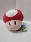 🔥HOT DEAL 2 Tomy Super Mario Bros 1 Up Red Mushroom Head 6” Plush Stuffed Toy