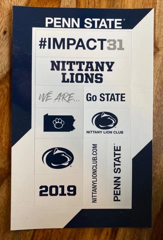 NEW 2019 Penn State Nittany Lions Lion Club Magnets Football PSU Cover