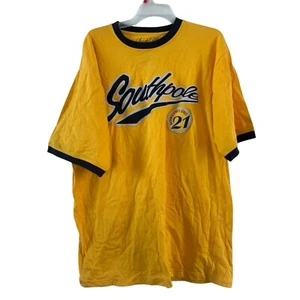 Camisa Amarilla Hombre L Southpole Manga Corta Auténtica Serie Deportiva 21 - Imagen 1 de 9