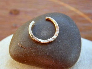 Gold Filled Fake Septum Handmade clip on piercing - Picture 1 of 1