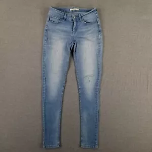 Levi's 535 Super Skinny Size 28 Jeans Stretch Light Wash Jegging - Picture 1 of 12