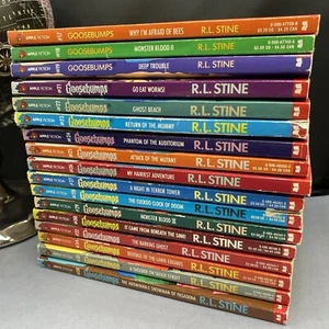 Lot of 17 Goosebumps Paperback Books #17-30, #32, 34, 35, and 38 R.L. Stine - Picture 1 of 12