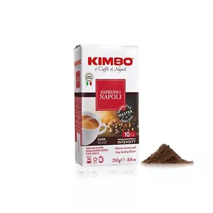 Kimbo Espresso Napoli Dark Roast Coffee 8.8 oz Brick Intense Flavor - Picture 1 of 6