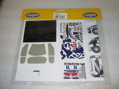 Aufkleber 1:24 Peugeot 206 WRC Esso Carson Speedy24 a WWS ABC Slotcar Rennbahn - Bild 1 von 2