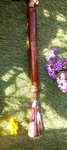 Exclusive 16" Long Metal Shoes Horn Schima Wood Handle Brass Lion Head Accessory - Picture 1 of 7