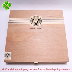 Avo Uvezian Double Corona Classic No. 3 Empty Wood Cigar Box 9" x 8.5" x 2" - Picture 1 of 8
