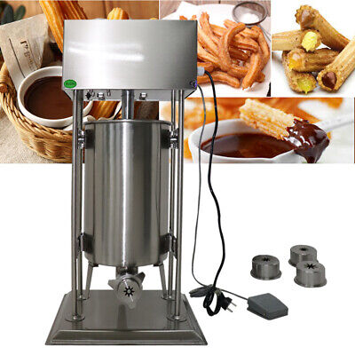 15L Commercial Electric Churro Maker Spanish Doughnuts Churro Maker With 4 Mould • 551.05$