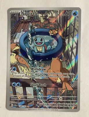 Squirtle 148/142 Stellar Crown Illustration Rare Art - Image 1 of 2