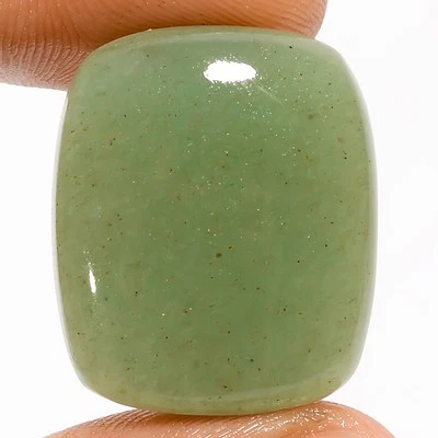 100% Natural Green Aventurine Radiant Cabochon Gemstone 29 Ct 24X20X6 mm A-35680 - Image 1 of 2