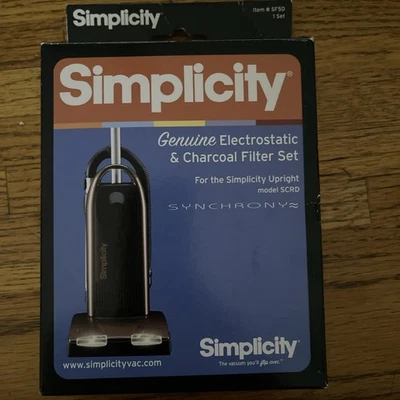 Набор угольных фильтров Simplicity HEPA NO SF5D, подлинный, для модели SCRP - Изображение 1 из 4