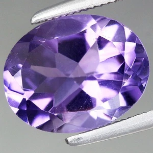 2.47ct t.w Untreated Purple 10x7.9mm Oval Natural Amethyst, Uruguay - Imagen 1 de 4