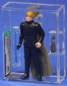 VINTAGE STAR WARS AFA 90 LUKE JEDI BLUE SABER FIGUR 1983 KENNER - Bild 1 von 4