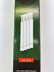 ROYAL CRAFT WOOD Adjustable Bamboo Drawer Caddy 4 Pack Large up to 22in White - Picture 1 of 6