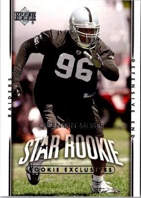 2007 Upper Deck Quentin Moses #251 Oakland Raiders Football Card - Image 1 of 2