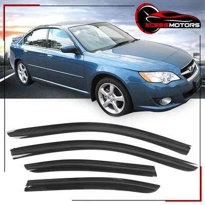 Se adapta a 05-06 Subaru Outback Legacy acrílico ventana lateral viseras deflectores 4 piezas Foto 1 de 4