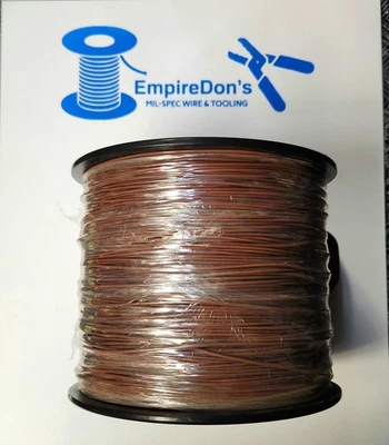 M16878/4BGE1 20 AWG marrón, alambre Mil-Spec teflón (PTFE) 2000 ft Foto 1 de 2