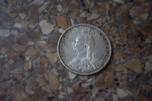 1890 Silber Florin - Bild 1 von 2