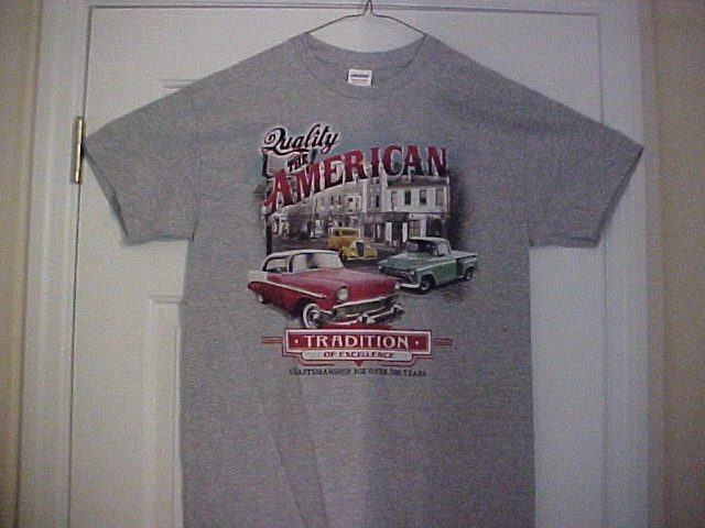 new 1956 Chevy Bel Air,1957 3100 pickup truck--brand new mens shirt--size MEDIUM - Image 1 of 1