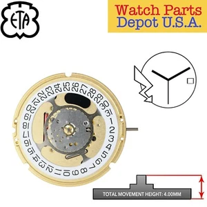 Genuine ETA F07.115 Swiss Made Quartz Movement NEW! - Picture 1 of 2