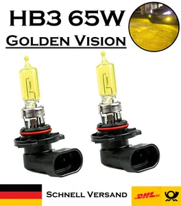 2x Jurmann HB3 65W 12V Golden Vision Yellow Headlight Ersatz Lampe - E-geprüft - Picture 1 of 5