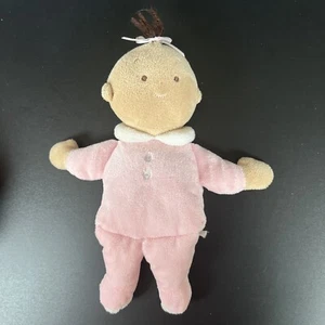 North American Bear Co Little Princess Baby Brown Doll Pink Plush - Picture 1 of 3
