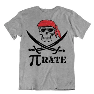 Pirate Comic Pi Math T-Shirt Wordplay Mathematics Tee Cool Geek Shirt - Picture 1 of 8