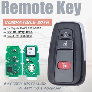 231451-3450 Fits For 2021 2022 Toyota RAV4 Car Smart Remote Prox Keyless Key Fob - Picture 1 of 7