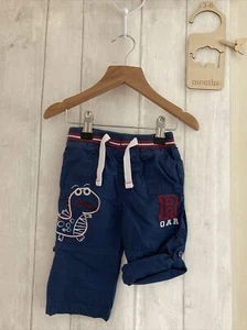 💙BARGAIN BUY £2.89!! Dinosaur 2-Length Trousers Baby Boys Clothing 3-6 Months - Picture 1 of 6