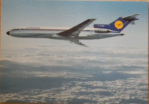 Lufthansa Boeing 727 Europa Jet Airplane Vintage Never Used Postcard VG - Picture 1 of 2
