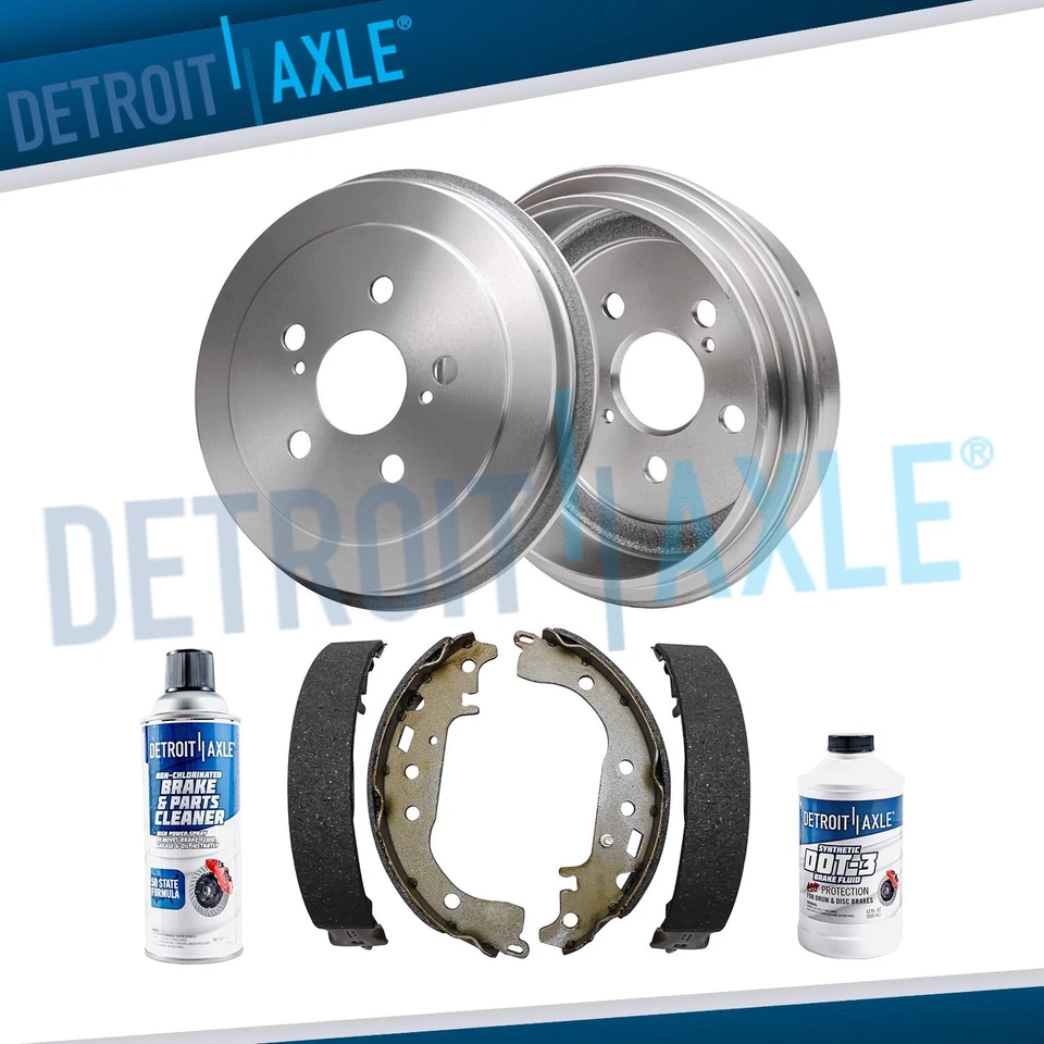 Rear Brake Drum + Ceramic Brake Shoe for 2004 2005 2006-2008 Toyota Celica Prius - Image 1 of 4