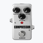 Professional Guitar Mini Effect Pedal Compressor with True Bypass Silver