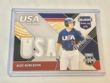 2019 Panini Elite Extra Edition Alec Burleson USA Patch Relic   Cardinals ⚾️🔥