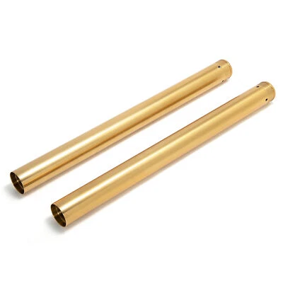 49mm Chrome Gold 22-7/8'' Fork Tubes For Harley Touring Road Street Glide 14-UP Foto 1 de 4