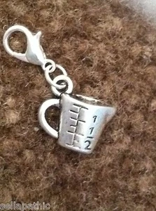 Measuring Cup Cooking Cook Kitchen Charm AntiqueTibetan Silver Bookmark Bracelet - Picture 1 of 1