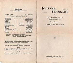 Vintage 1921 American School French Play Booklet - Massachusetts? - Picture 1 of 1