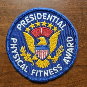 Vintage Presential Physical Fitness Award #1 Patch bestickt blau - Bild 1 von 2