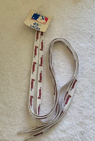 MLB  Los Angeles Angels 45" Pair of Shoe Laces New Old Stock Mitchellace USA Cover