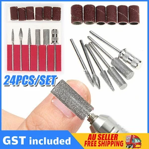 12PCS Electric Nail Drill Bits Set 3/32 Shank Size Sanding Bands Filing File 83 - Picture 1 of 7