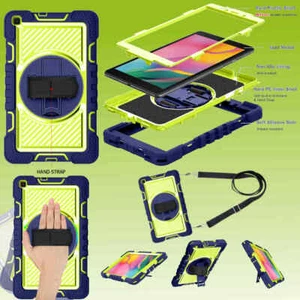 Für Samsung Galaxy Tab A 8.0 2019 360 Grad Blau Outdoor Hybrid Tasche Etui Hülle - Bild 1 von 1