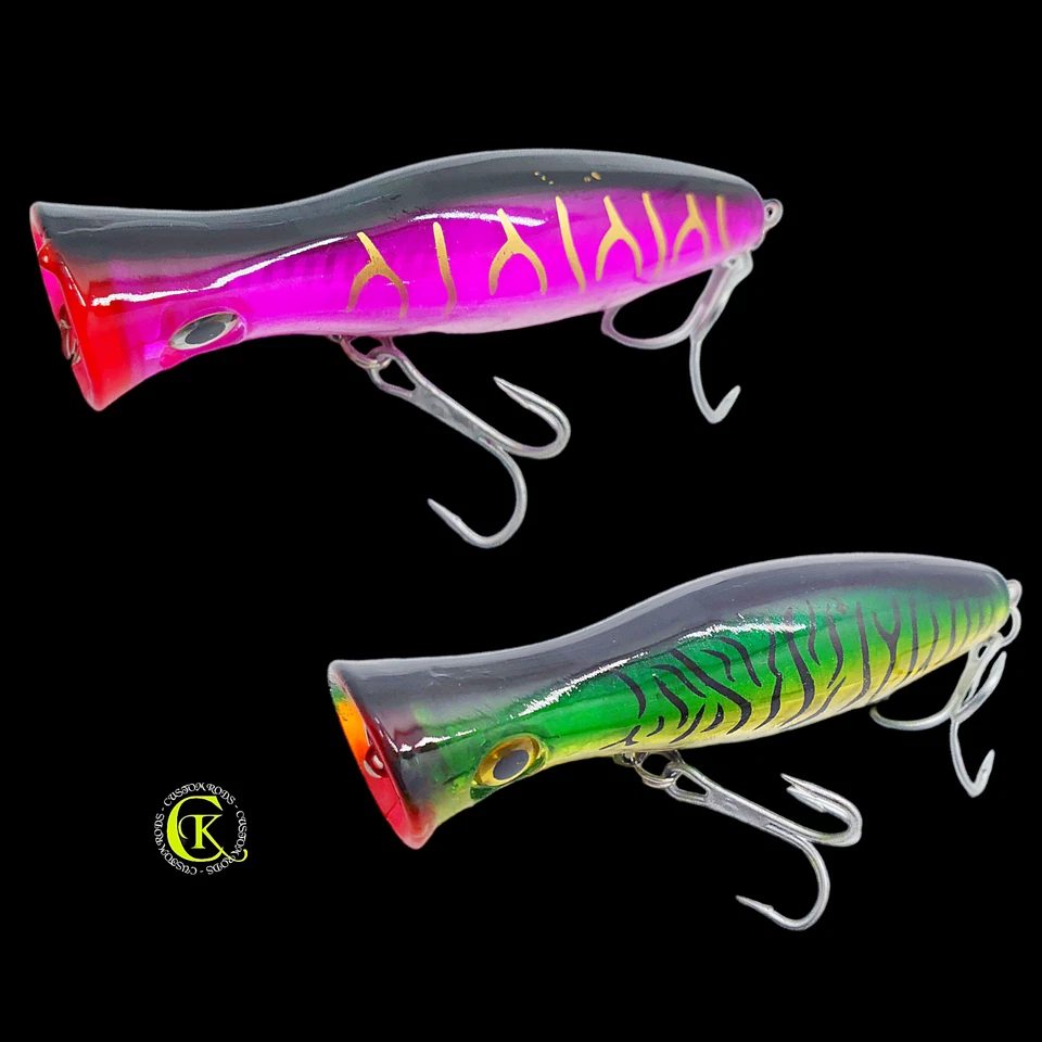 2x 12,5cm Popper Topwater Jerkbait Hardbait Wobbler Raubfisch Kunstköder Hecht - Bild 1 von 1