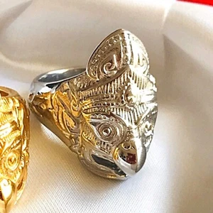 Anillo Garuda Phayakrut Amuleto Tailandés Color Plata Fuerza Extremadamente Potente - Imagen 1 de 7