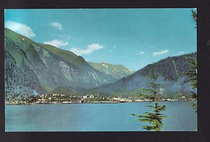 Vintage 76 Union Öl Ansicht Fjord Juneau Alaska Landschaft Postkarte - Bild 1 von 2