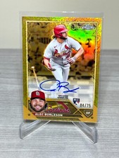 2023 Topps Gilded Alec Burleson Rookie Auto /75 Cardinals